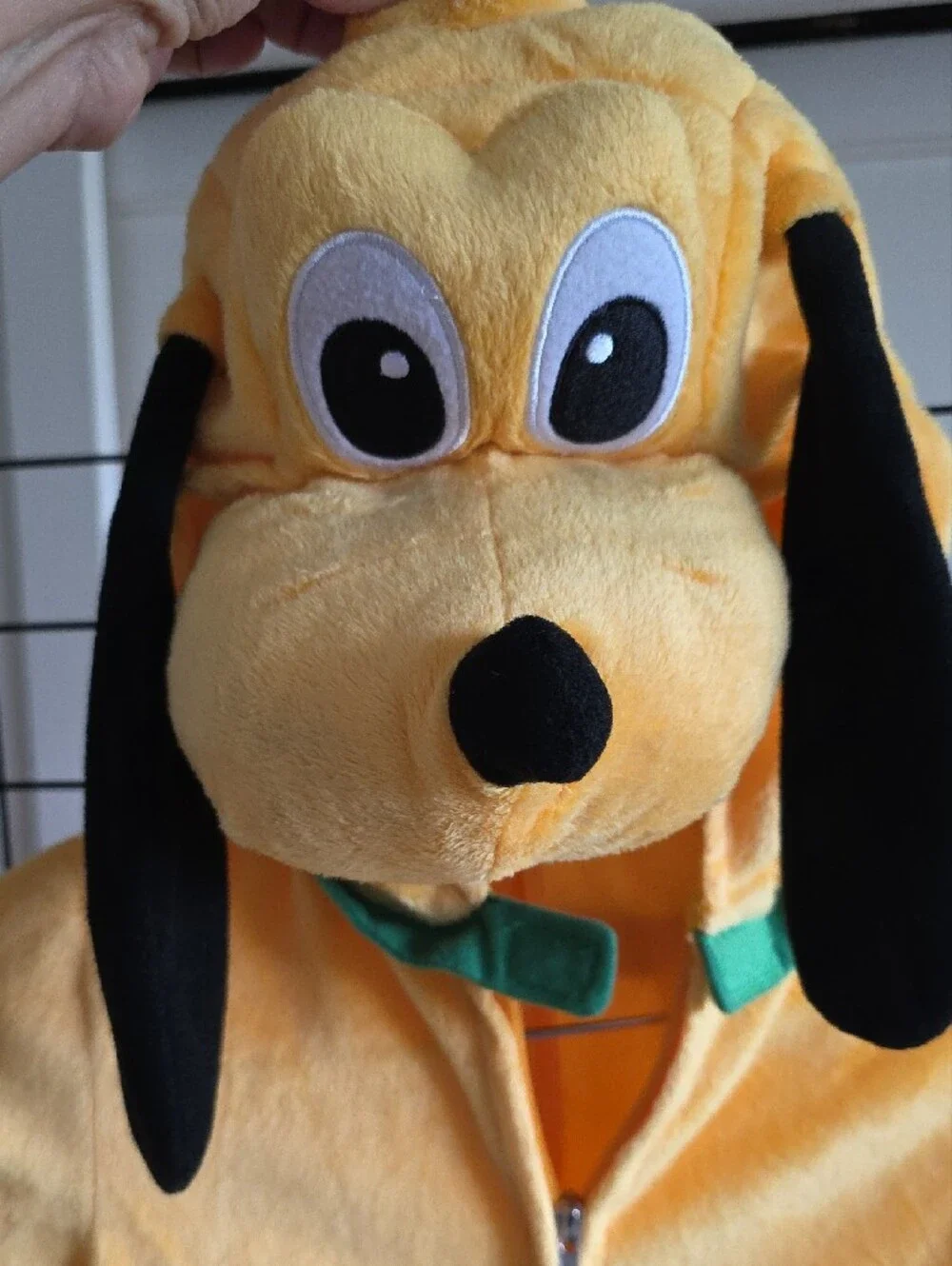 Disney Yellow Plush Character One-Piece Footie with Hood and Paw Mitts Size 3/4T - Picture 2 of 9